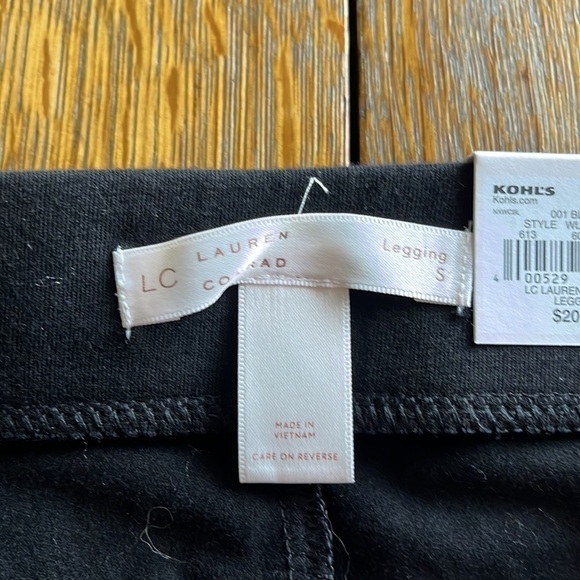 NWT LC Lauren Conrad mid rise leggings black size small skinny super slim - Picture 4 of 13